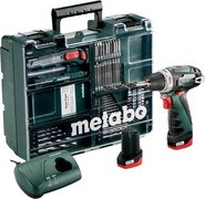 Metabo Accu-schroefboormachine 10.8 V 2 Ah Li-ion incl. 2 accu's, incl. koffer, incl. accessoires