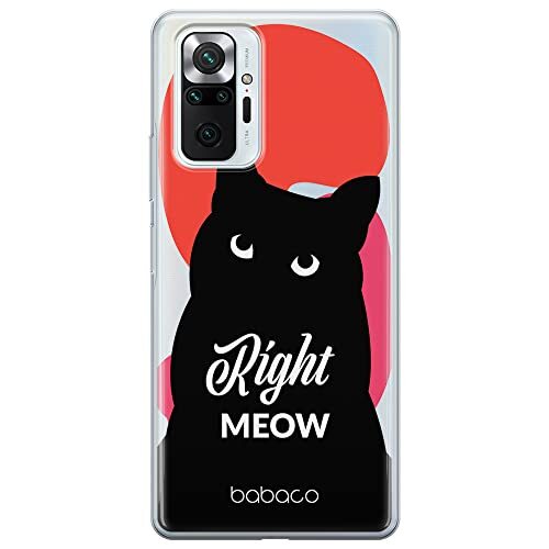 Babaco ERT GROUP mobiel telefoonhoesje voor Xiaomi REDMI NOTE 10 PRO origineel en officieel erkend Babaco patroon Cats 004 optimaal aangepast aan de vorm van de mobiele telefoon, gedeeltelijk bedrukt