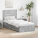 vidaXL Bedframe met lade Beton Grijs 90 x 200 cm Bewerkt hout