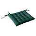 Enjoy Home Coussin de chaise piqué vert foncé 38 x 38 cm