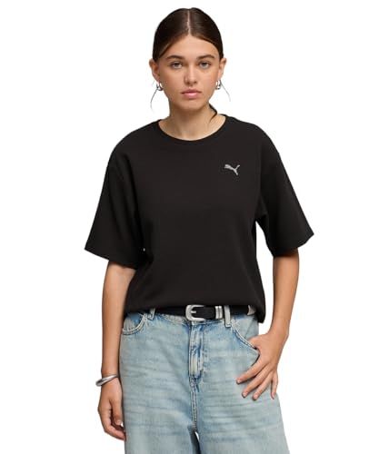 PUMA ESS Elevated Relaxed T-shirt Zwart L
