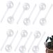 Kit d'irrigation automatique 12 pièces - Globes de plantes - Distributeur d'eau - Matériau PVC - Auto-arrosant - Conception transparente