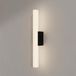 Candellux Lighting Sp. z o.o Light Prestige Moderne wandlamp LINEA 61 cm Zwart Glas IP44 LED 12W Variabele Kleur