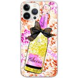 ERT GROUP mobiel telefoonhoesje voor Apple Iphone 13 PRO MAX origineel en officieel erkend Babaco patroon Champagne 004 aangepast aan de vorm van de mobiele telefoon, met glitter overloopeffect