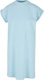 Build Your Brand Turtle Extended Korte Dames T-Shirt Jurk - Ocean Blue maat XL