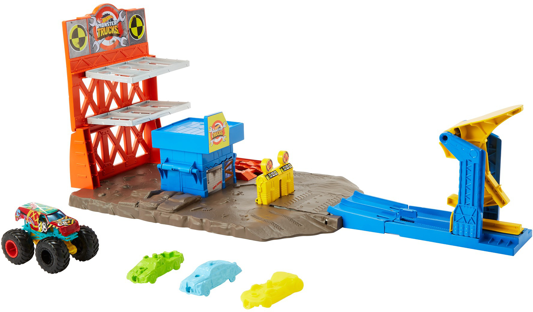 Hot Wheels HOT WHEELS Monster Trucks Blast Station Playset