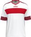 Jako Club 92 Shirt Korte Mouw Heren - Wit / Rood / Kastanje | Maat: M