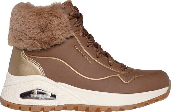 Skechers Uno Rugged - Fall Shimmer Dames Laarzen - Beige