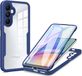 Techsuit Hoesje geschikt voor Samsung Galaxy A15 4G/5G - ColorVerse 360 Case met Screenprotector - Blauw