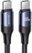 USAMS Fast Charge 100W PD USB-C Snellaad Lange Kabel 5A Gevlochten Nylon 3 Meter