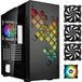 Bitfenix Tracery ARGB PC-behuizing, middelgroot, zwart