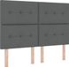 vidaXL Boxspring Bed met Hoofdeinde Donkergrijs 160 x 200 cm Stof