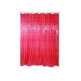 MSV douchegordijn Ring Polyvinyl chloride (PVC) Rood