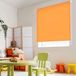 Blindecor Ara Lichtdoorlatend rolgordijn linnen, Manual, Oranje, 80 x 175 cm