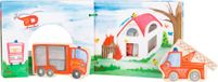 Small Foot Livre en bois - pompier (interactif) - FSC®
