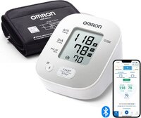 OMRON X2 Smart PLUS Bloeddrukmeter Bovenarm - Blood Pressure Monitor met Hartslagmeter - Onregelmatige Hartslag - Klinisch Gevalideerd - met Mobiele App - 22 tot 42 cm Manchet