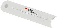 Mopec X641.6 Merci Hartvormige pijlkaart, 6,5 x 1,5 cm, 51 stuks
