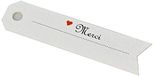 Mopec X641.6 Merci Hartvormige pijlkaart, 6,5 x 1,5 cm, 51 stuks