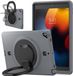 Merkloos Apple iPad 10.2 inch Hoes – Geschikt voor iPad 7e, 8e & 9e Generatie (2019–2021) – Schokbestendige Beschermhoes met 360° Draaibare Standaard – Grijs
