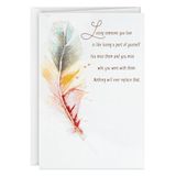 Hallmark Sympathiekaart (Edelsteen Veer)