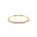 Swarovski Matrix armband, Baguette-slijpvorm, Achthoekige vorm, Roze, Goudkleurige toplaag