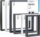 HOLZBRINK Pieds de table pour table basse ou banc, pieds de meuble en tube carré 60x20 mm, support de table 40x43 cm, gris anthracite, 1 pièce