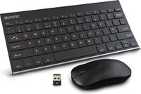 Auronic Draadloos Toetsenbord en Muis - Compact - QWERTY - Zwart