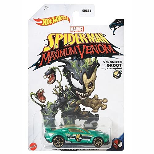 Hot Wheels Venomized Spider Man Custom '15 Ford Mustang 4/5