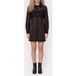 Michael Kors Robe chemise en dentelle animal noir Taille : 10