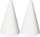 Rayher hobby materialen Piepschuim kegel - 2x - wit - H12 cm