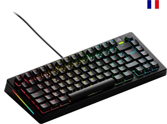 Glorious Gaming GMMK 3 75% Prebuilt Toetsenbord Gamen USB AZERTY Frans Zwart
