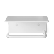 Ferm Living Dora porte-rouleau de papier toilette avec étagère Blanc