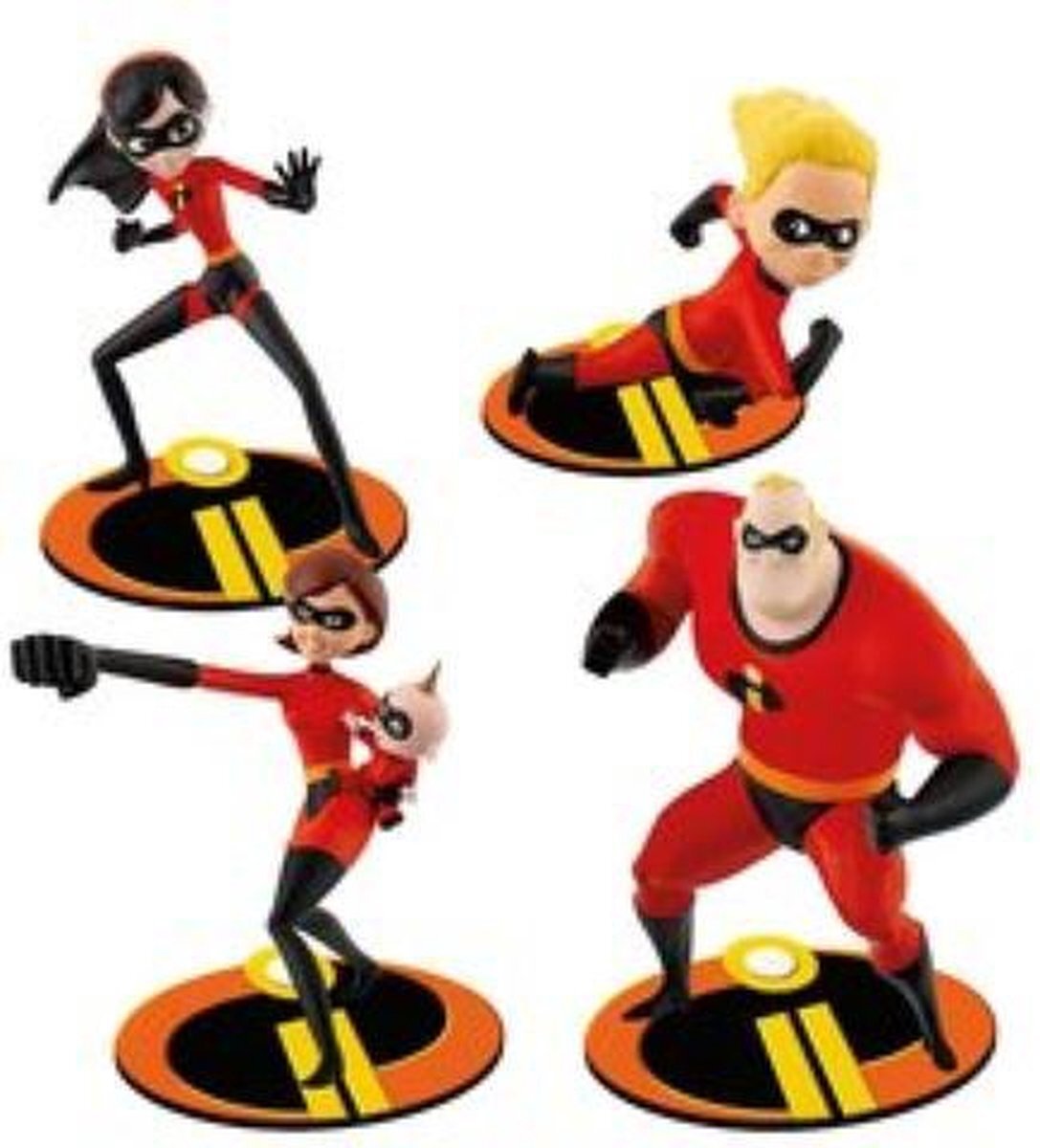 Bullyland Playset The Incredibles 4 Figures