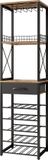 Vicco Porto Wijnrek – 40 x 147.5 cm met lade Eiken rustiek