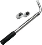 All Ride Wielmoersleutel met 2 Losse Dopsleutels - 17/19 MM - 21/23 MM - Universeel - Telescopische Steel - Chroom Vanadium - Wielsleutel Set 3 Stuks