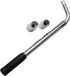All Ride Wielmoersleutel met 2 Losse Dopsleutels - 17/19 MM - 21/23 MM - Universeel - Telescopische Steel - Chroom Vanadium - Wielsleutel Set 3 Stuks