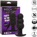 Calexotics Rock Bottom Beaded Anale Plug 10 Vibrations Silicone Black