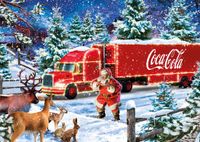 Schmidt Coca Cola kersttruck legpuzzel - 1000 stukjes