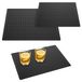 Set de 2 tapis d'égouttage en silicone pour cuisine et plan de travail