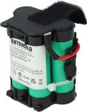 Extensilo Vervangende accu voor Husqvarna 586576201 (5865762-01), 589586101 (5895861-01), 574476801 (5744768-01) voor grasmaaiers (2500mAh 18V Li-Ion)