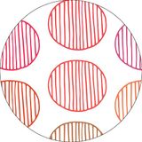 Bonateks Ronde digitaal bedrukte muismat, antislip onderkant, voor kantoor en thuis, diameter: 22 cm