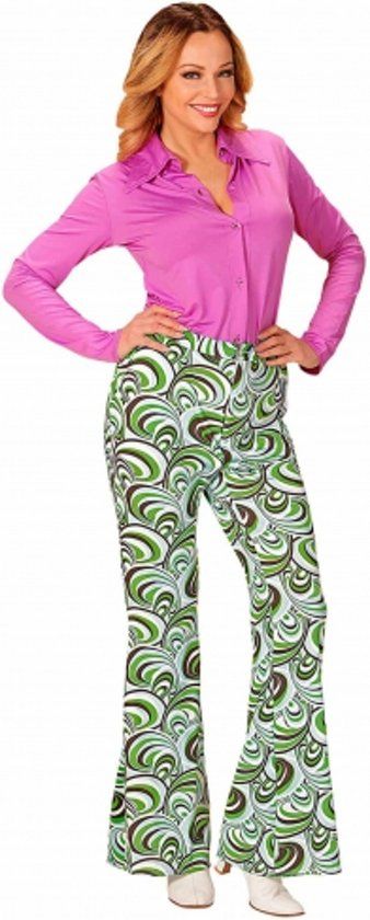 Generik Groovy jaren 70 golven broek voor vrouwen