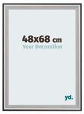 Your Decoration - Cadre photo 48x68 cm - Noir Argent Poli - Cadre photo en bois