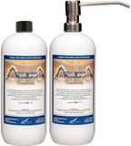 Claudius Cosmetics B.V. Body & Hair Hamam 1 liter met RVS zilverkleurige pomp - set van 2 stuks