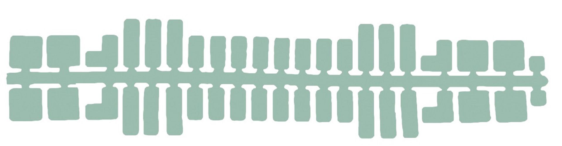 ministeck GITD Colorstripes 9 strips - Polybag - Groen