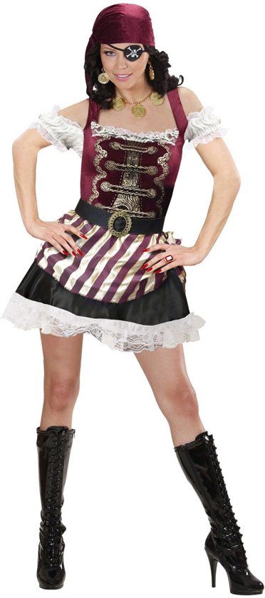 Widmann Piraat & Viking Kostuum Verzorgd Piratenmeisje Vrouw Small Carnaval kostuum Verkleedkleding