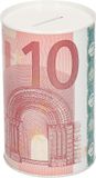 FREE & EASY Koopman International 10 eurobiljet spaarpot - 8 x 13 cm - spaarpotten voor kinderen