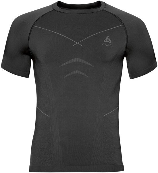 ODLO thermoshirt - Shirt short sleeve/ crew neck - heren - black-graphite - maat S