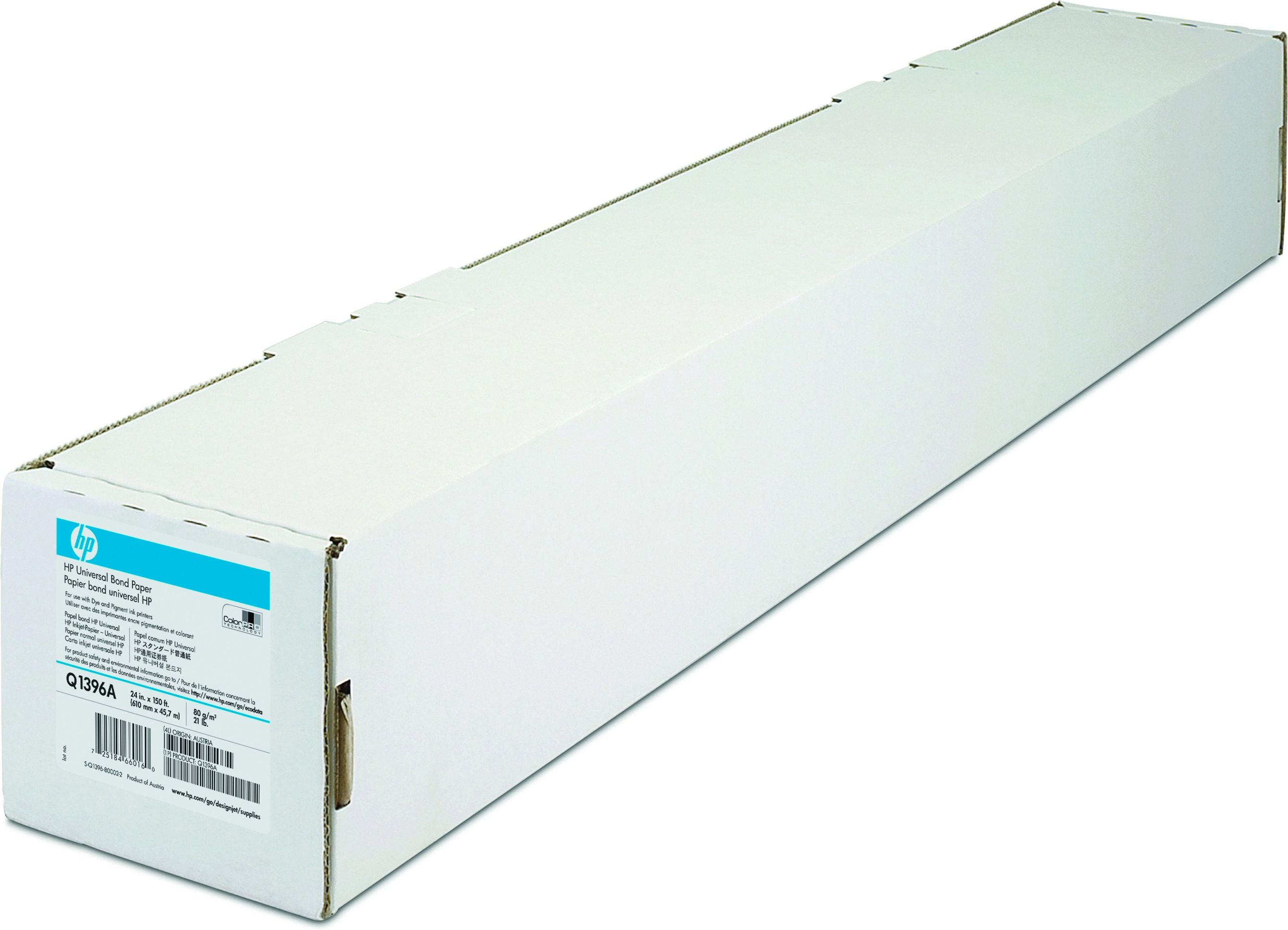 HP Universal Bond Paper - 610 mm x 45.7 m - Matte - 80 g/m²