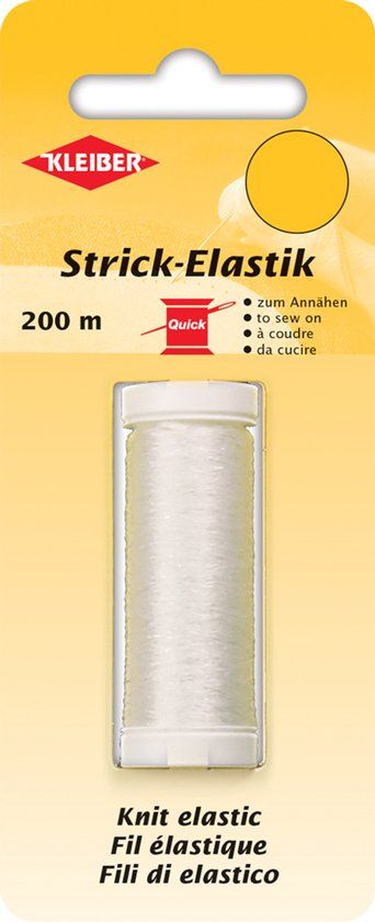 Kleiber & Co 71090 Brei-elastiek. 200 m. transparant